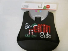 Neat Solutions Silicone Scoop Baby Bib, So Elfin Cute