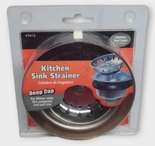 Keeney 3.5-in Stainless Steel Deep Cup Lock Shell Rust Resistant Strainer K5412