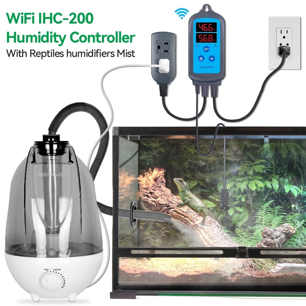 Digital Humidity Control Humidification WiFi IHC-200+Reptile Humidifiers Foggers