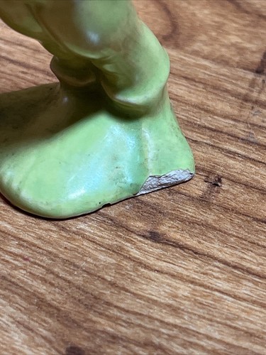 VTG Gilner Elf Pixie Sprite Ceramic Green Tummy Sticks Out - Picture 7 of 9