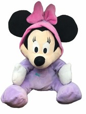 Disney Store Authentic Easter Bunny Minnie Mouse Plush Doll 14" Purple toy