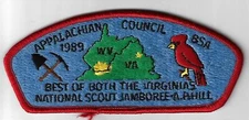 1989 National Scout Jamboree JSP Appalachian Council RED Bdr. [GA-762]