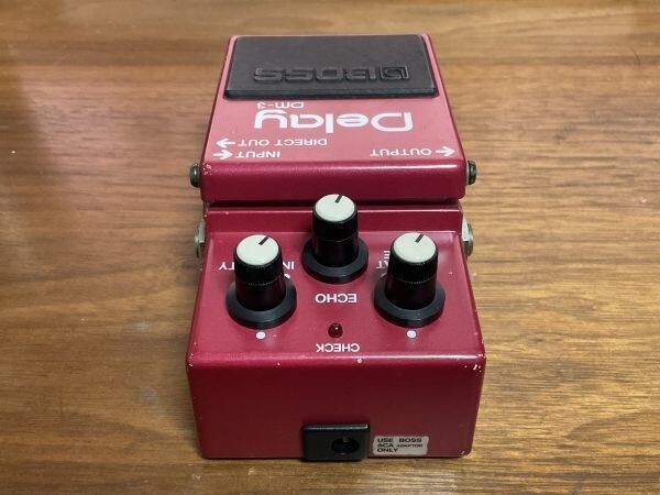 Boss DM-3 Delay Green Label Vintage 1984 Effector Pedal Japan