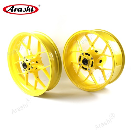 Fit Honda CBR600RR 2007 - 2022 Yellow Front Rear Wheel Rim 17x3.5 ...