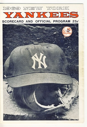 New York Yankees 1969 Scorecard/Program from 5/2/69 vs Baltimore Orioles
