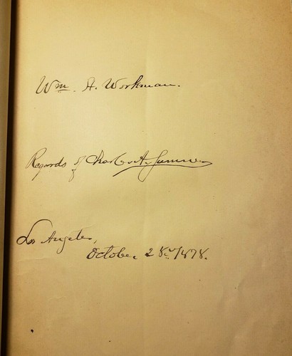1878 POEMS by CHARLES SUMNER SIGNED! INSCRIBED TO LA PIONEER EX- WM.WORKMAN - Picture 2 of 11