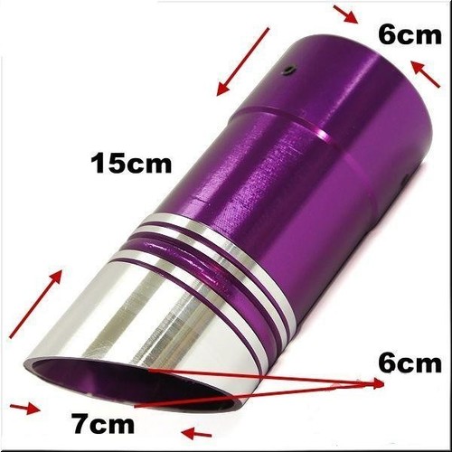 CAR MUFFLER EXHAUST TAILPIPE TIPS PURPLE Suit tailpipe aperture size 45-50 MM #1 - Bild 1 von 3