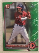 2022 Bowman Jose Pastrano 1st Green Paper #d 24/99