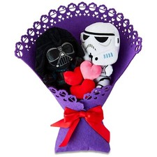 Star Wars 2025 Valentine's Day Darth Vader  Stormtrooper 7-Inch Plush Bouquet