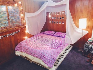 Queen Size Pink Ombre Mandala Doona Duvet Cover Indian Handmade