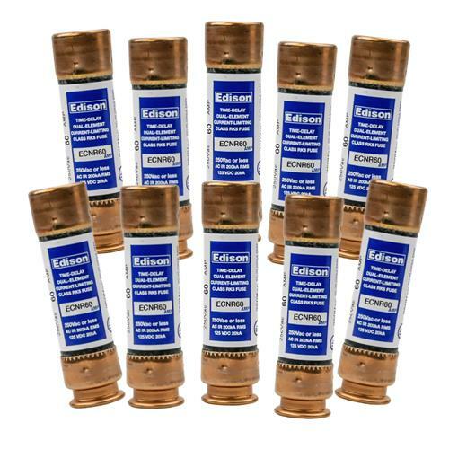 New Lot Bullet ECNR60 60 Amp Fuses Bussmann FRN-R-60 250 Volts NIB - Picture 1 of 2