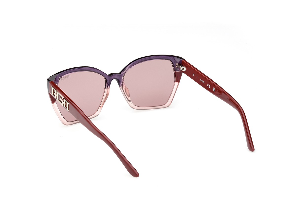 NWT Guess GU7912-71Y Bordeaux Rectangle 55mm Sunglasses Guess GU7912 71Y Sunglasses Bordeaux 55mm | Lens & Luxe main image 3