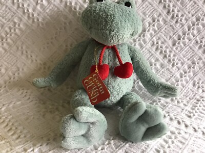 GUND 12'' Plush Animal Stuffed Frog #1477 STUMPY BeanBottom Hearts Love Valentine