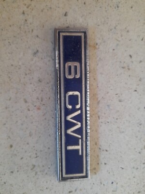 Ford Escorts Panel Van Mk1 6 CWT  Badge Emblem 
