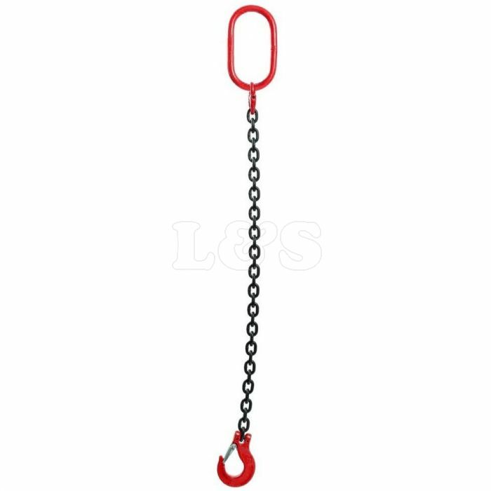 1 metre 7mm 1-Leg Chain Sling with Clevis Sling Hook with Safety Catch