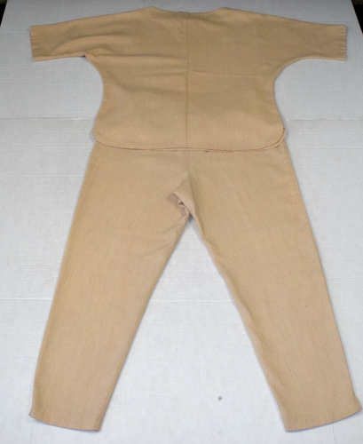 Vintage Top Hose Set Mari Gr. M 80er sand beige sand Dollar Applikationen Made USA - Bild 2 von 19