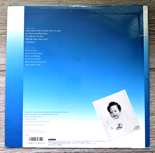 WHITNEY HOUSTON Whitney WHITE LABEL PROMO 1987 Arista LP 28RS-12 NM/VG+ - Picture 2 of 6