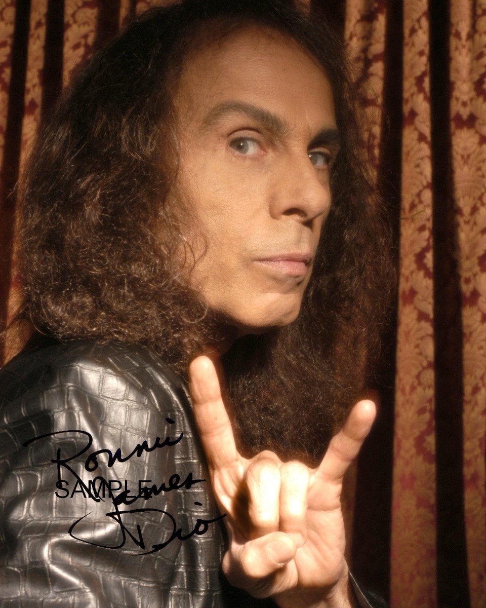 RONNIE JAMES DIO #1 REPRINT 8X10 AUTOGRAPHED SIGNED PHOTO PICTURE