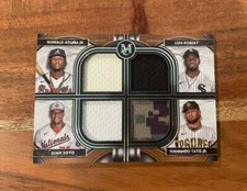 Ronald Acuna Juan Soto Fernando Tatis Robert 2021 Topps Museum Quad Jersey /99