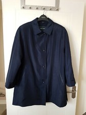Womens Lightweight Oversized Lined Navy Jacket, Size 20, Bust 52", Ex Con