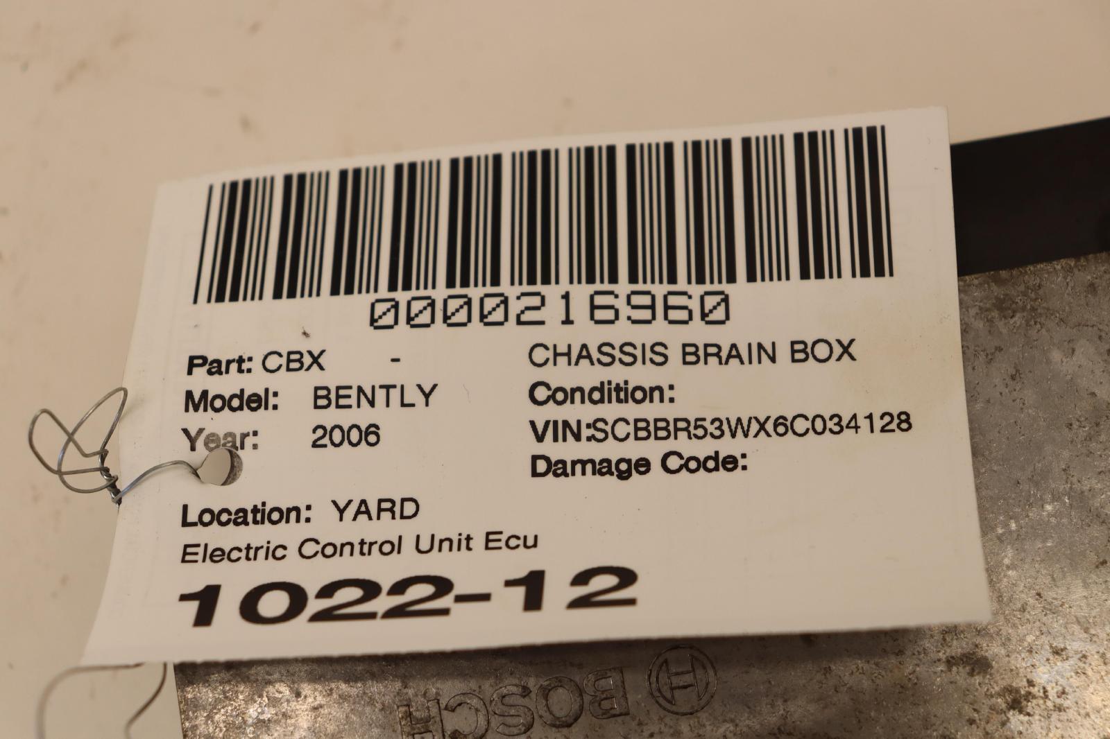 2006-2012 BENTLEY CONTINENTAL FLYING SPUR ELECTRIC BATTERY MONITORING MODULE OEM