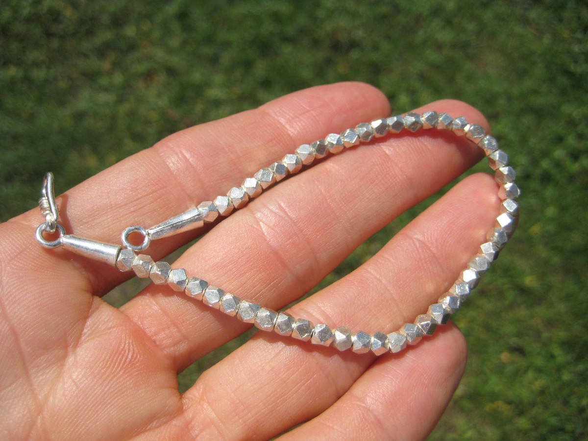 950 to 999 pure Fine Hand Made Karen Silver Hill Tribe Bead 