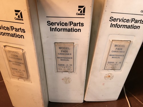 Cessna 406 Caravan II Maintenance Manuals, a 3 Vol. set