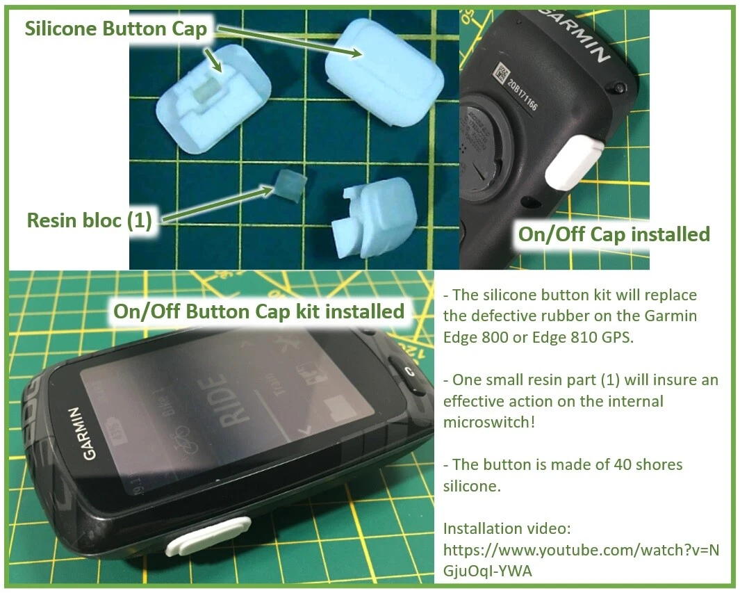 Garmin Edge 800 / 810 / Touring Plus On/Off Power Button Repair