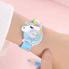 Cute Children Unicorn Silicone Cartoon Watch Gift Kids Fashion Trendy Lovely New