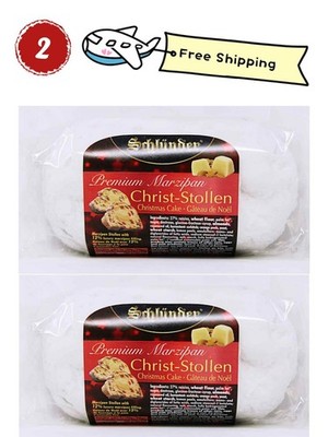 STOLLEN-Schlünder Mini Marzipan Christmas Cake 6.8oz(2Pieces) Free Shipping