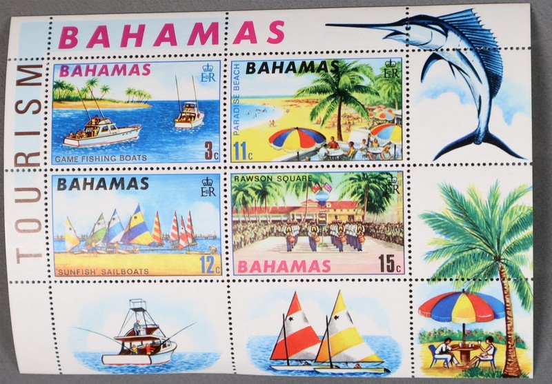 MayfairStamps Bahamas Tourism Souvenir Sheet aaz_76635