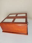 Vintage Wooden Photo Frame Jewelry Box Valet Chest Drawer Organizer — photo 9