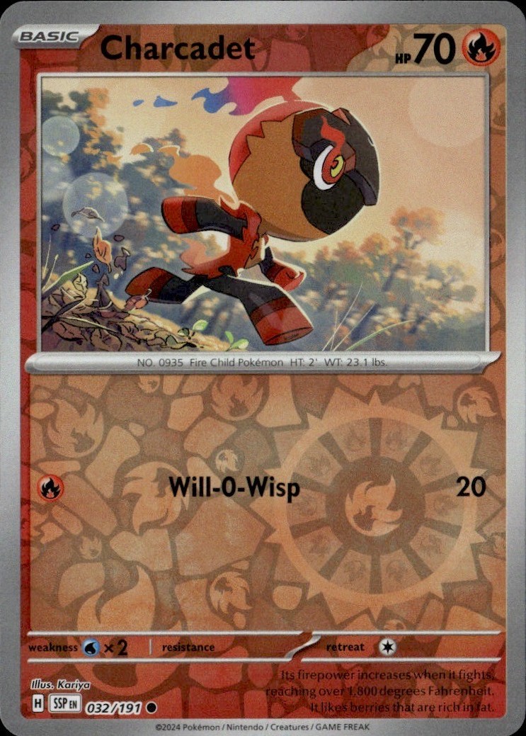 Charcadet Common SSP SV08: Surging Sparks 032/191 LP