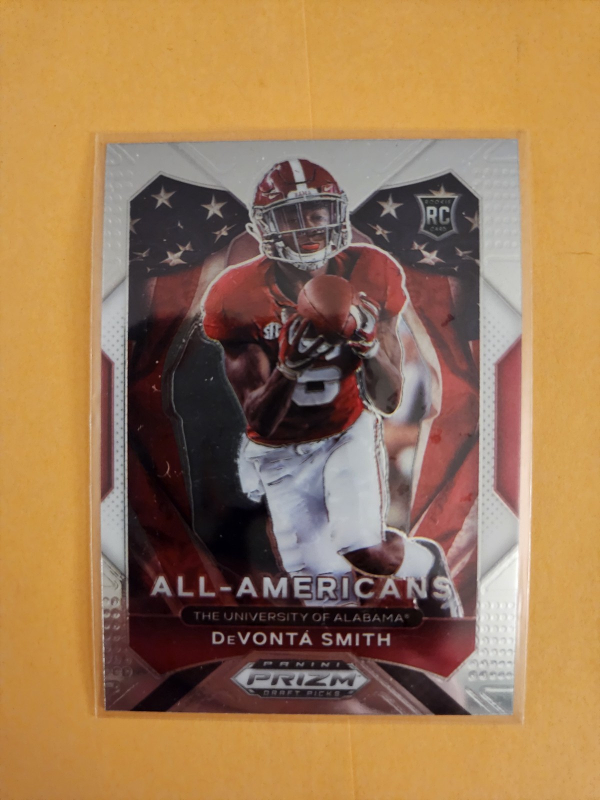 2021 Panini Prizm Draft Picks Devonta Smith RC All-American #186