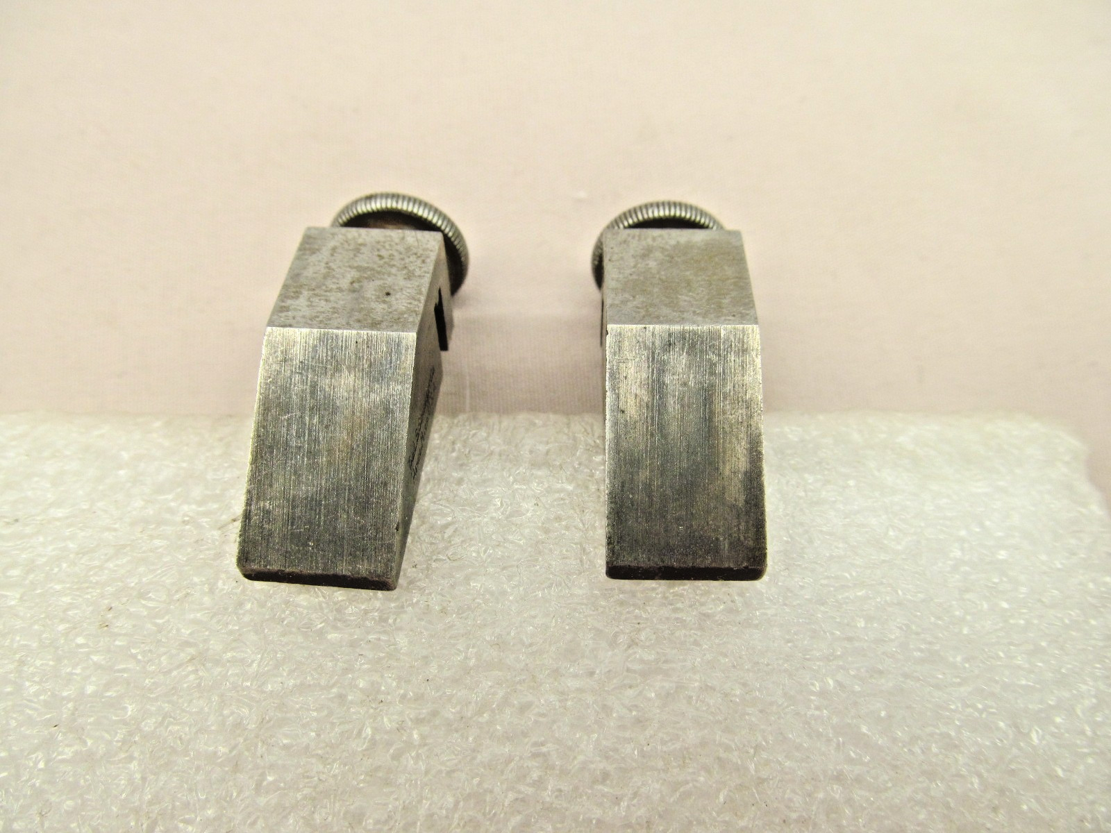 Set / Pair of LS Starrett No.298 Key Seat Rule Clamps, USA