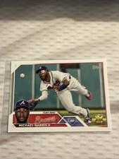 2023 TOPPS SERIES 1 MICHAEL HARRIS II ROOKIE CARD#226. rookie card picture