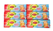6x Lipton Southern Sweet Tea Iced  Drink Mix 22 Family Size Tea Bags 90.7g Box