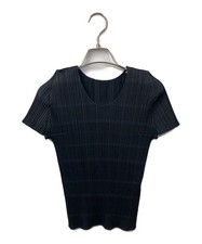 PLEATS PLEASE Short-sleeved top 3 black Ext  