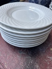 "Lote de 8 platos de postre de pan de colección de celosía de mesa internacional de 6"""