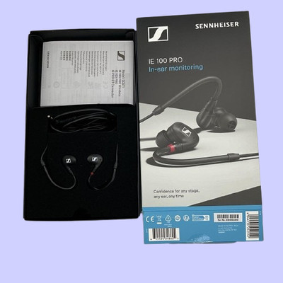 Sennheiser IE 100 PRO In-Ear Monitoring Earphones Black w/box Tested Works O56