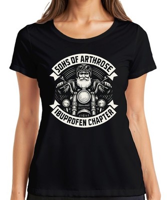 Sons of Arthrose Ibuprofen Chapter Biker Motorrad Opa Geschenk Damen T-Shirt