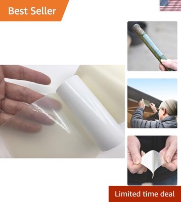 Quick and Easy Clear Butyl Waterproof Repair Tape - 4'' x 5' for Versatile Use