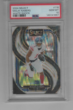 2024 Select White Prizm Shock #29 Malik Nabers ROOKIE CARD Concourse 11 ID:67261