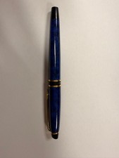 Penna stilografica Waterman Paris- Corpo blu marmorizzato - Vintage