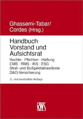 Handbuch Vorstand und Aufsichtsrat Nima Ghassemi-Tabar (u. a.) Taschenbuch LII