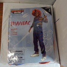 Spooktacular Creations Maniac Child Costume Sz Small 5 To 7 Years New