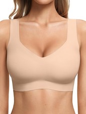 Jelly Bras for Women No Underwire Pullover Wireless Bra Full Coverage Seamles...