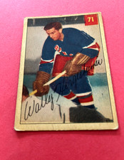 1954 - 55 Parkhurst #71 Wally Hergeshimer New York Rangers