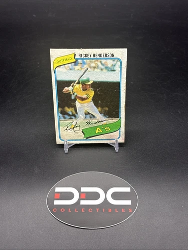 1980 Topps Set-Break #482 Rickey Henderson RC LOW GRADE (crease)