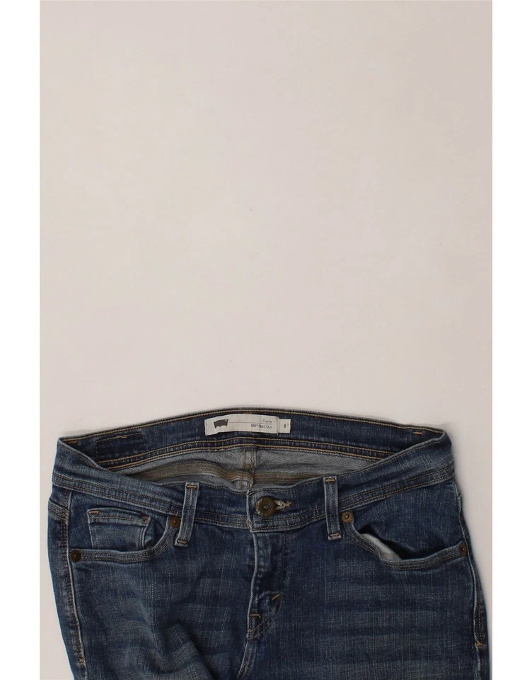 Женские джинсы LEVI'S 529 Curvy Bootcut размер США 8 средние W30 L28 синий хлопок DI54 - Изображение 3 из 3